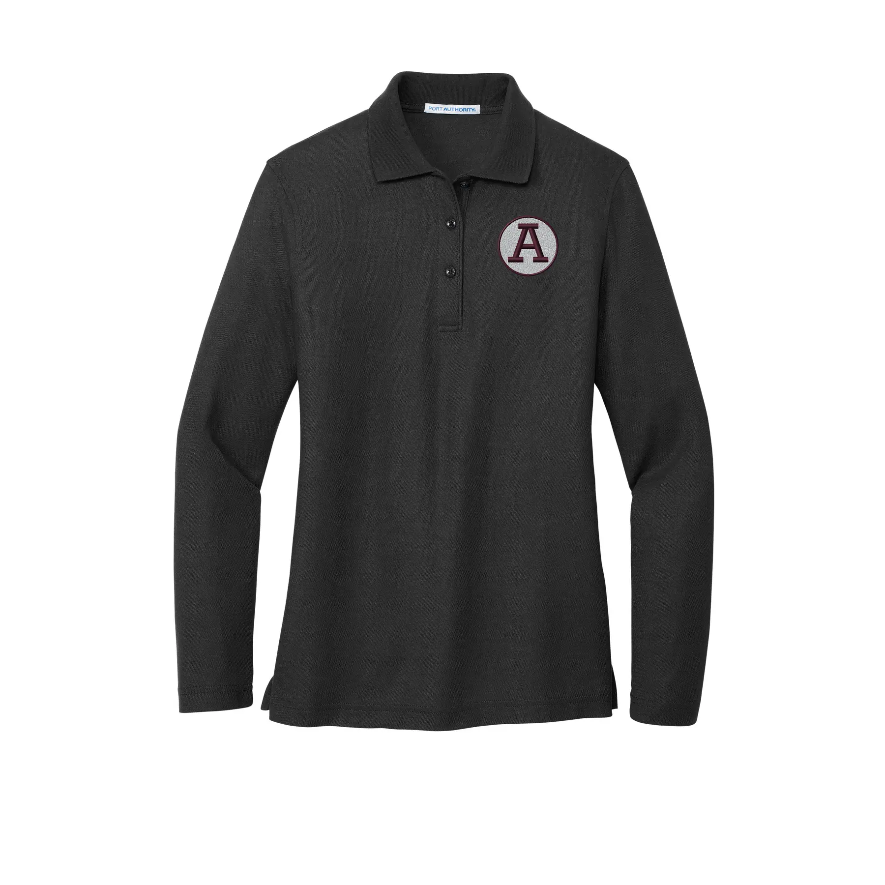 Abbeville A Embroidered Ladies Long Sleeve Polo - Image 1
