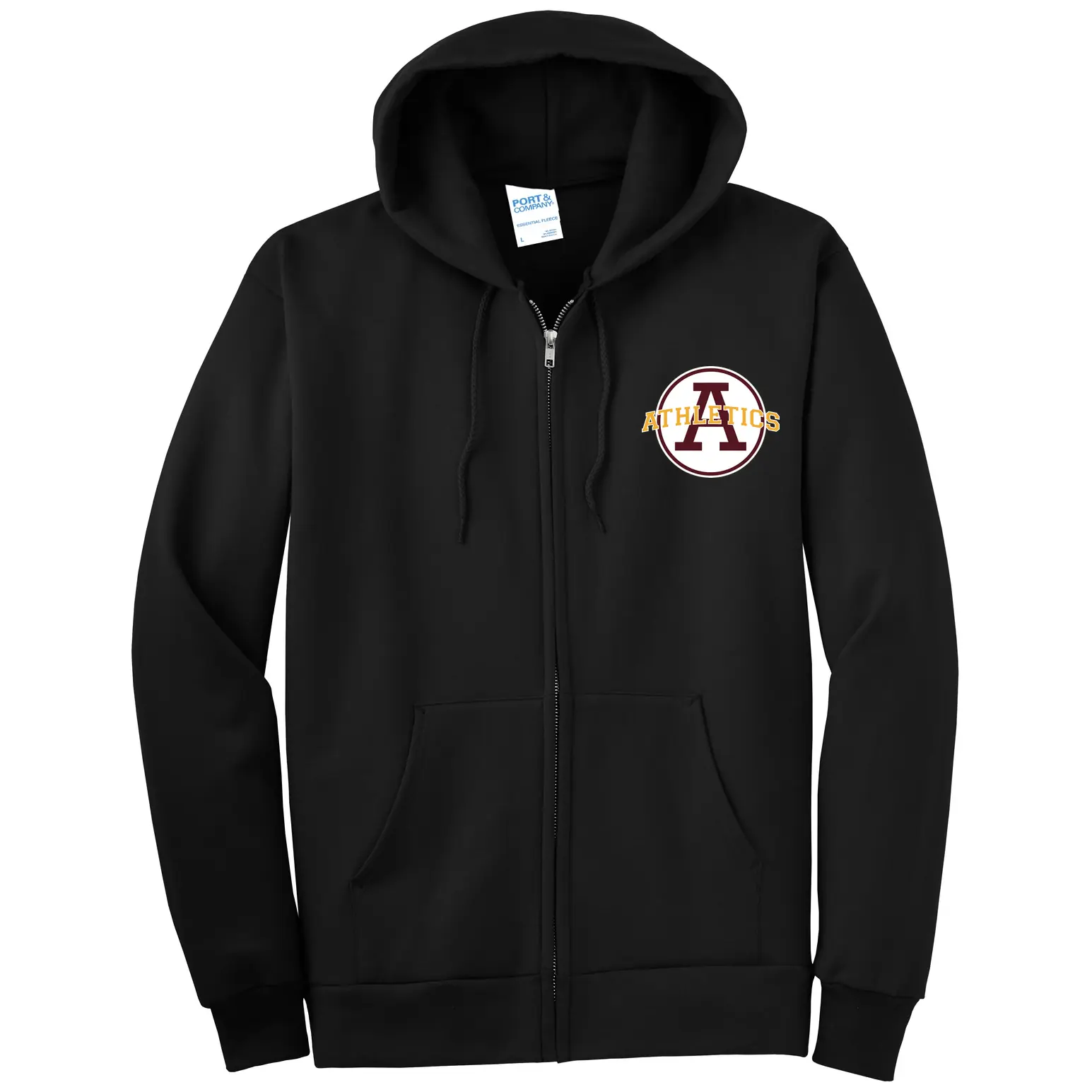 Abbeville Athletics Tall Full Zip Hoodie - Image 1