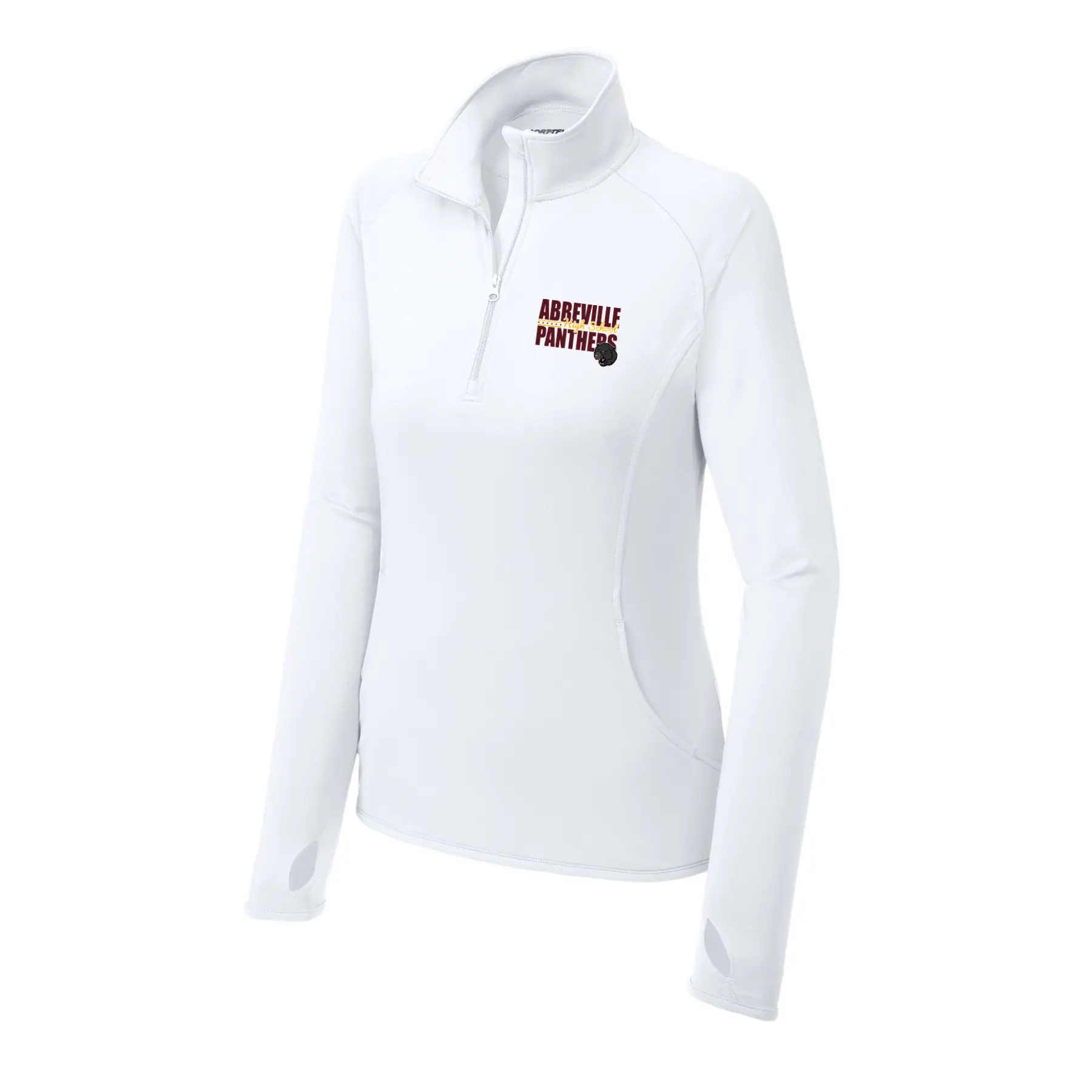 Abbeville High School Panthers Ladies Quarter Zip - Image 1