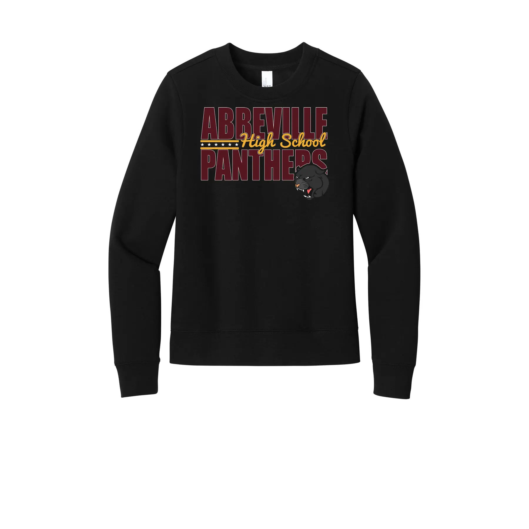 Abbeville High School Panthers Ladies Sweatshirt - Image 1