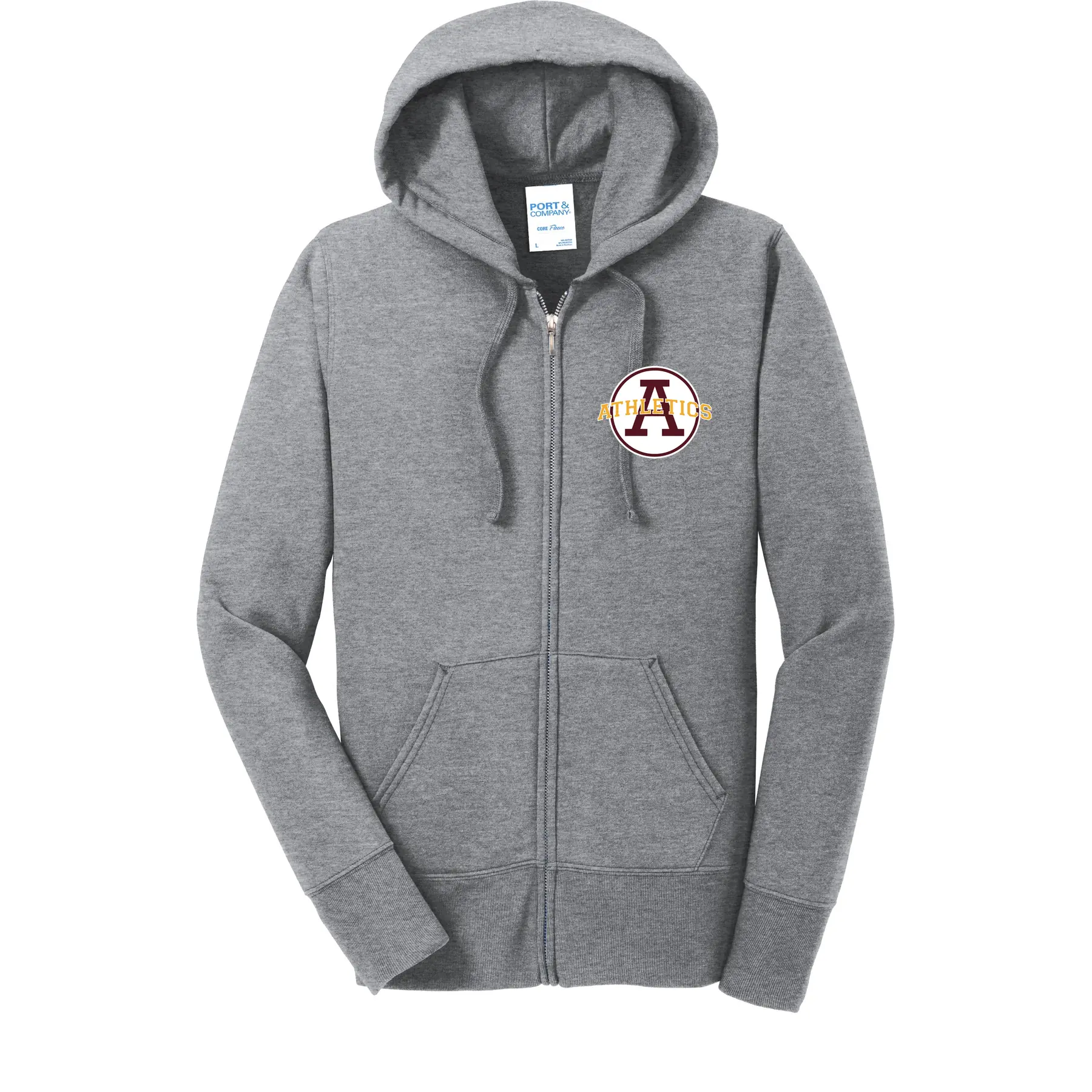 Abbeville Athletics Ladies Full Zip Hoodie - Image 1
