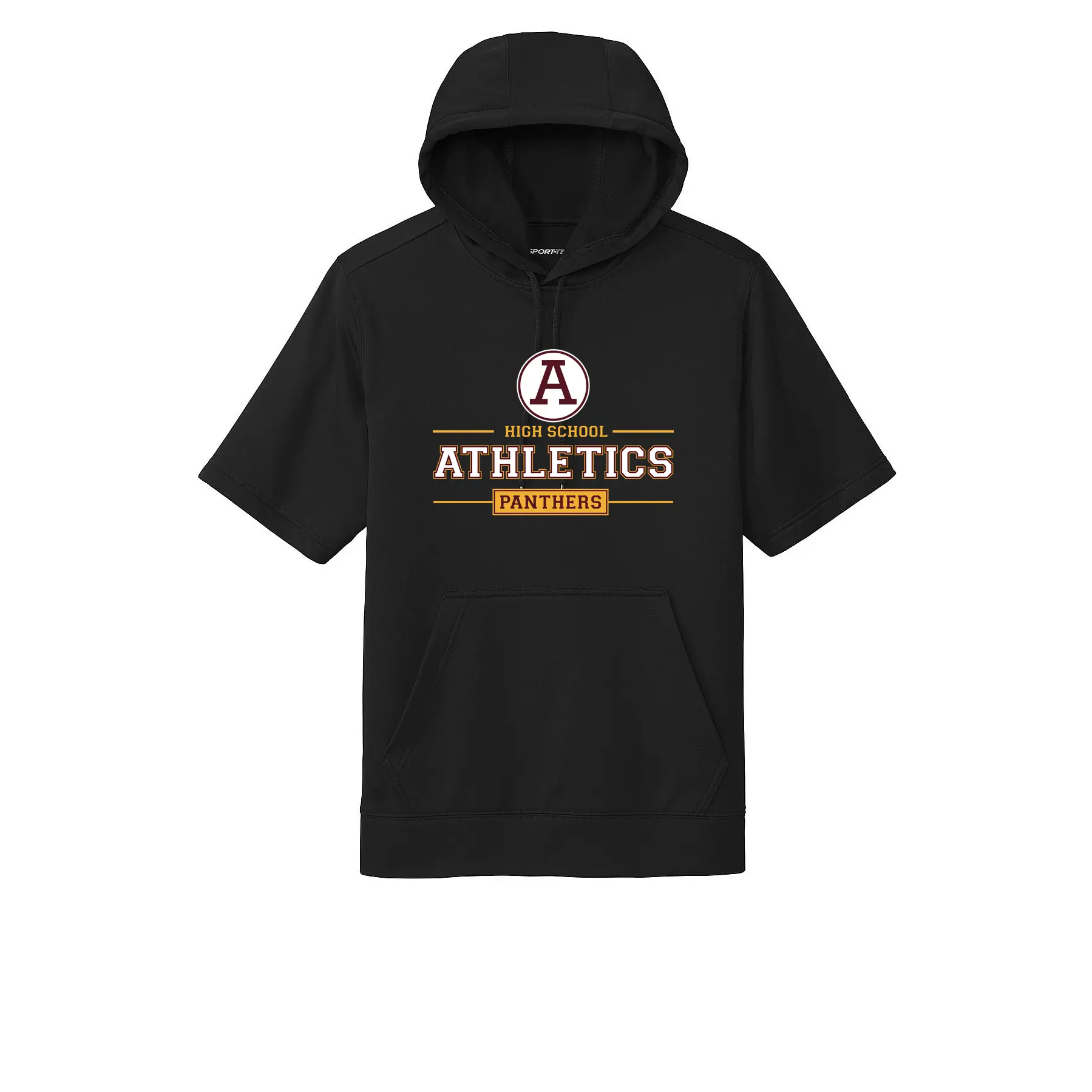 AHS Athletics Adult Short Sleeve Hoodie - Image 1