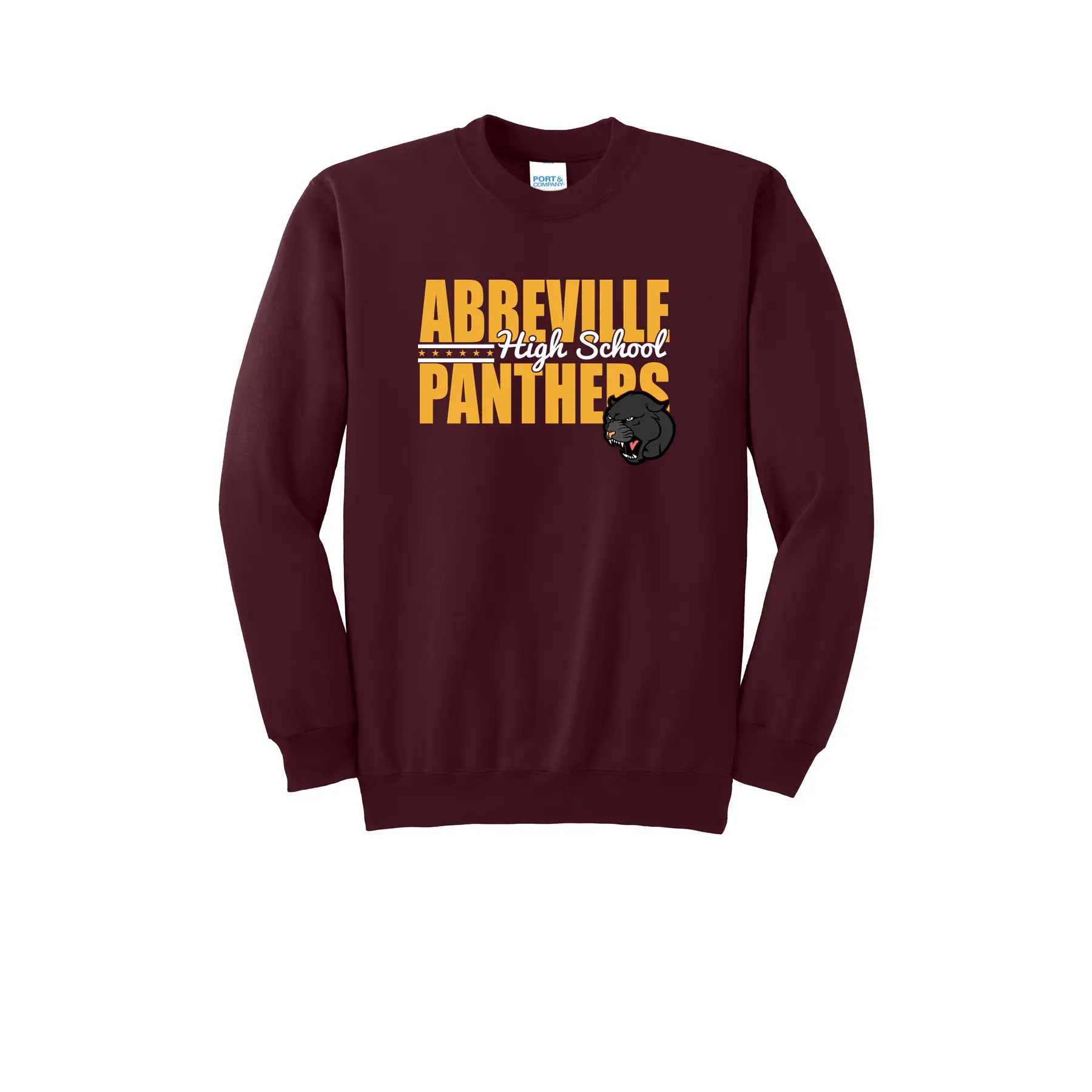 Abbeville High School Panthers Tall Sweatshirt - Image 1