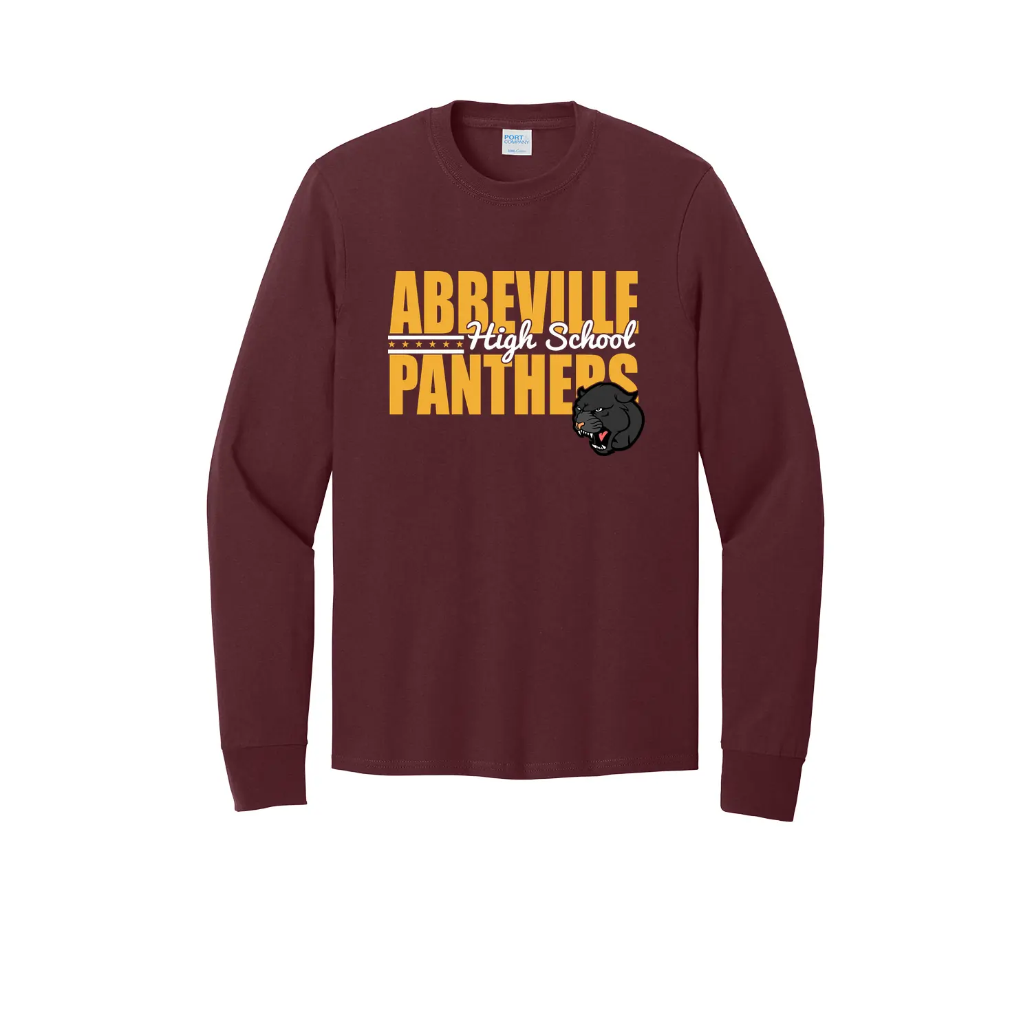 Abbeville High School Panthers Adult Long Sleeves - Image 1