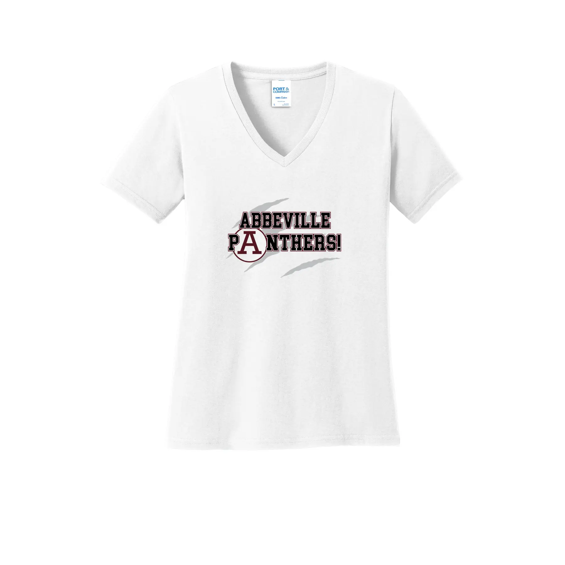 Abbeville Panthers Ladies V-Neck - Image 1