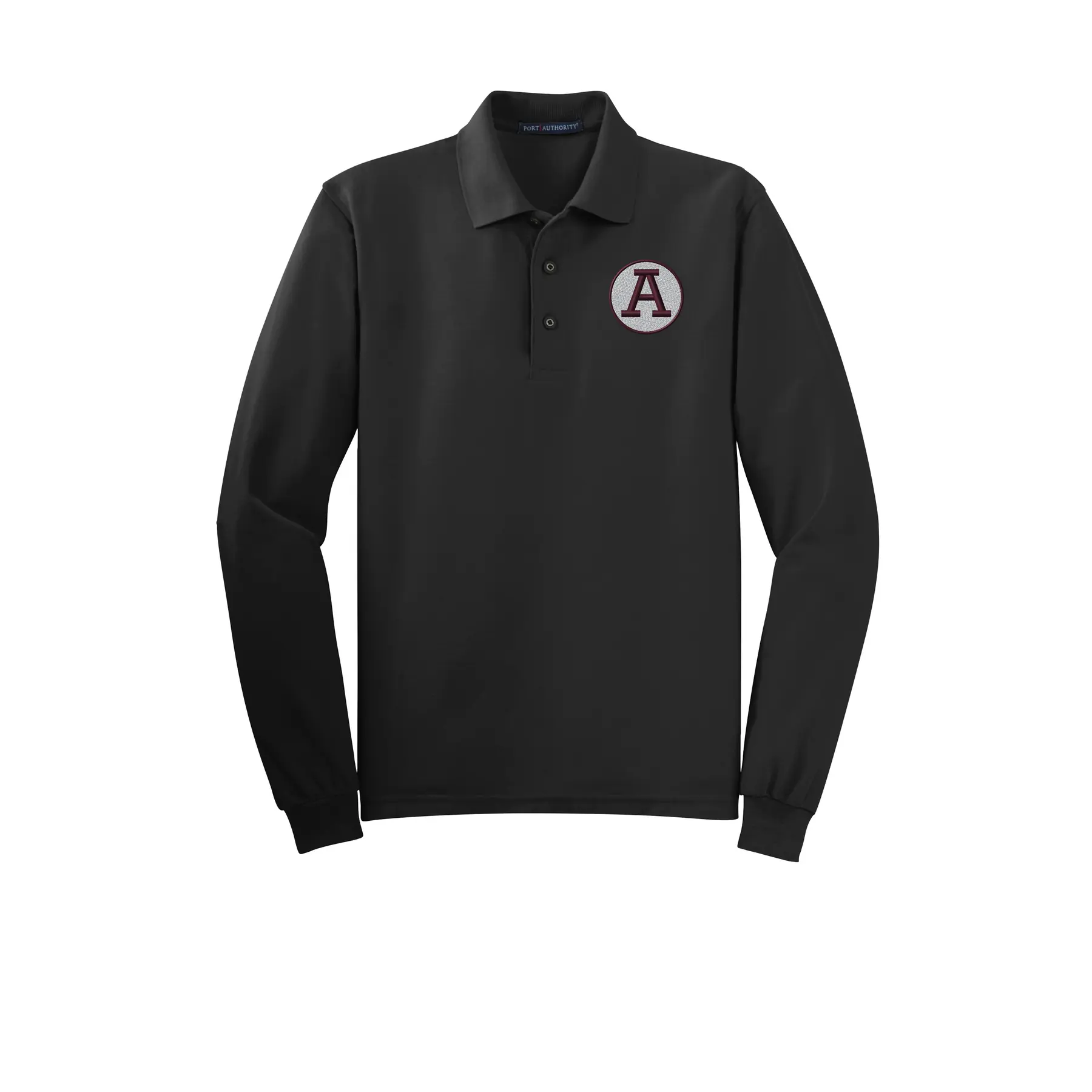 Abbeville A Embroidered Tall Long Sleeve Polo - Image 1