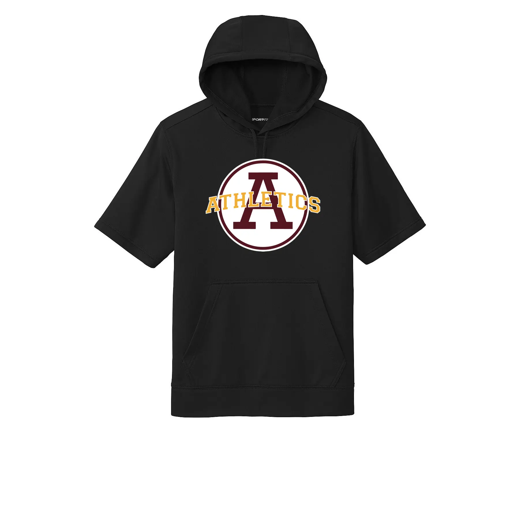 Abbeville Athletics Adult Short Sleeve Hoodie - Image 1