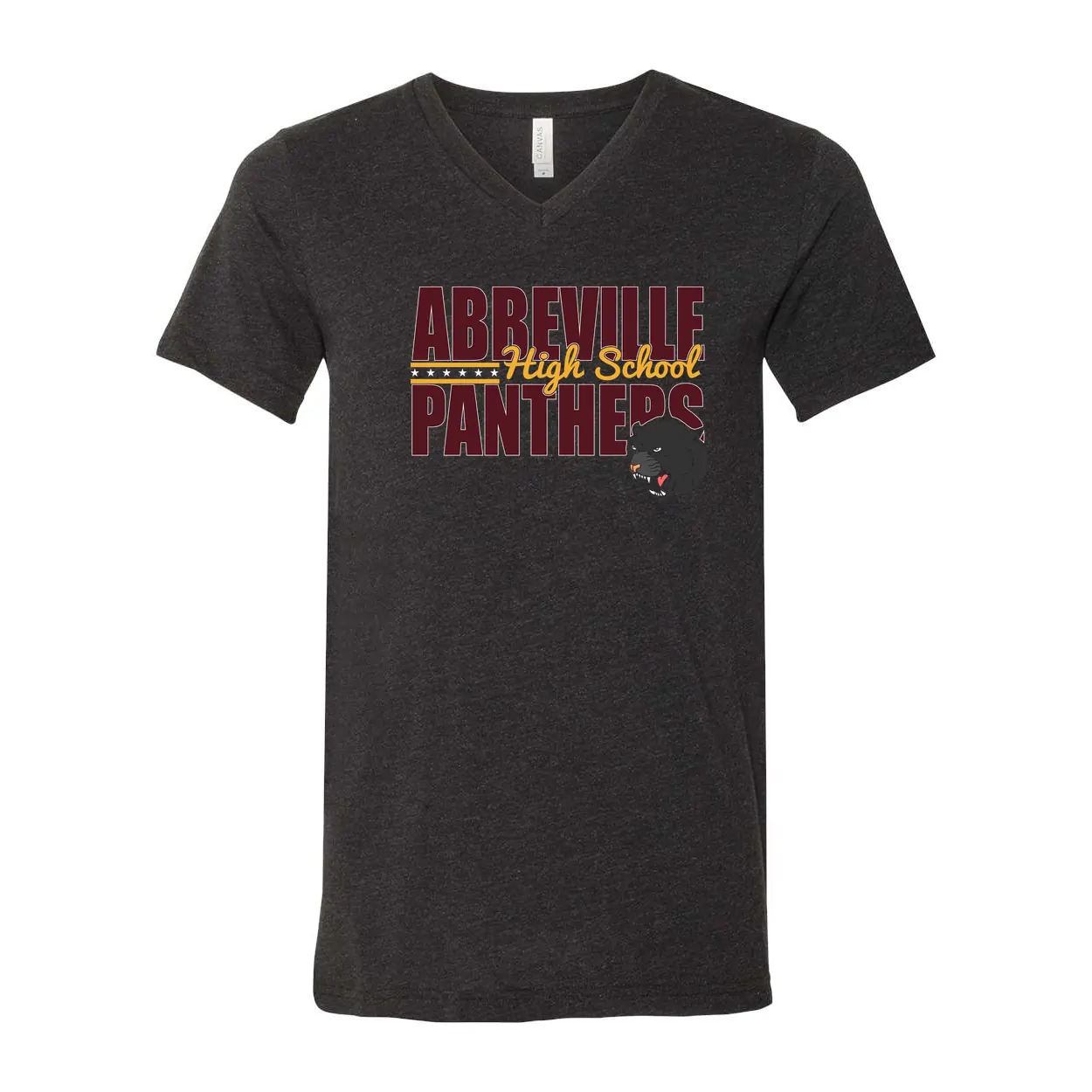 Abbeville High School Panthers Adult V-Neck - Image 1