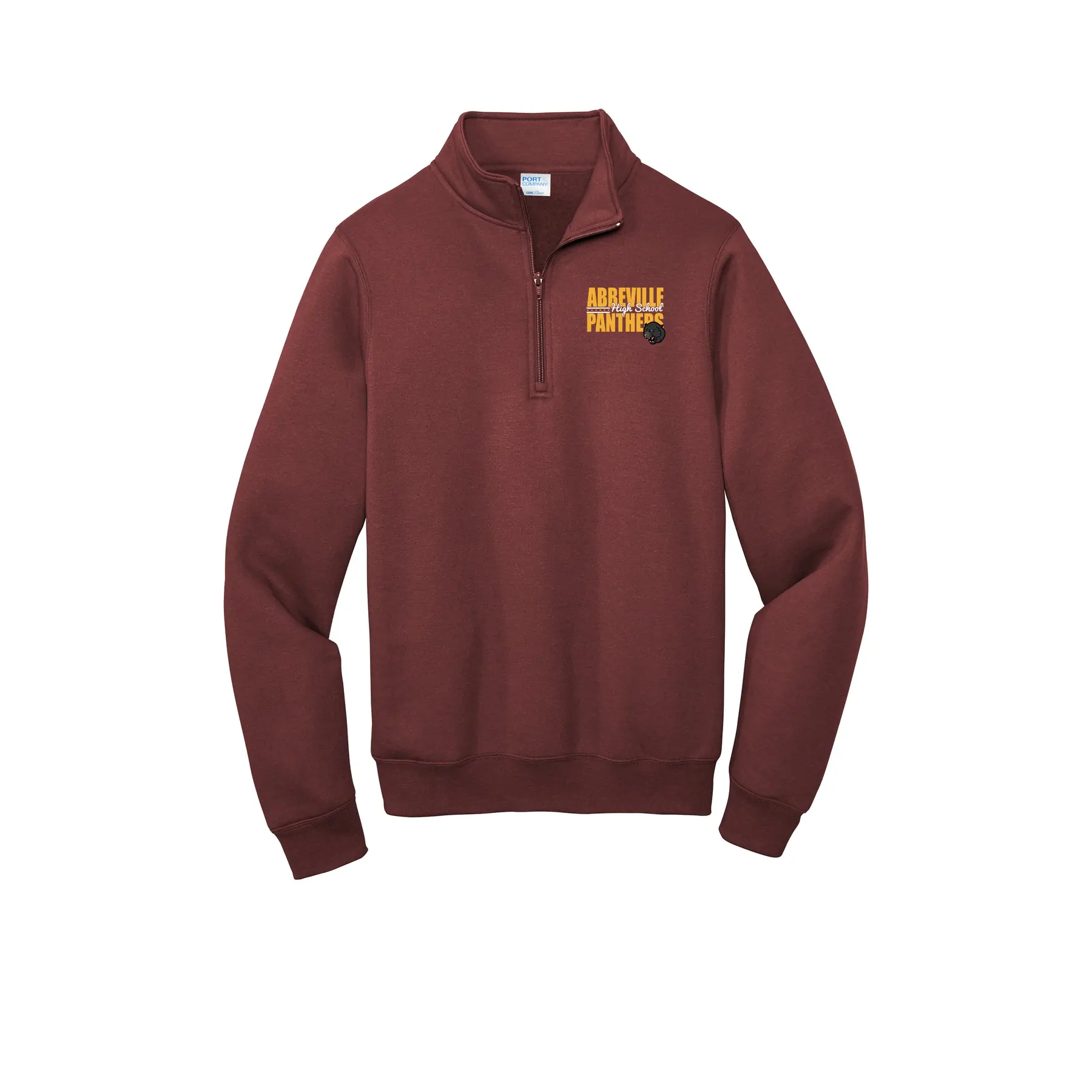 Abbeville High School Panthers Adult Quarter Zip - Image 1