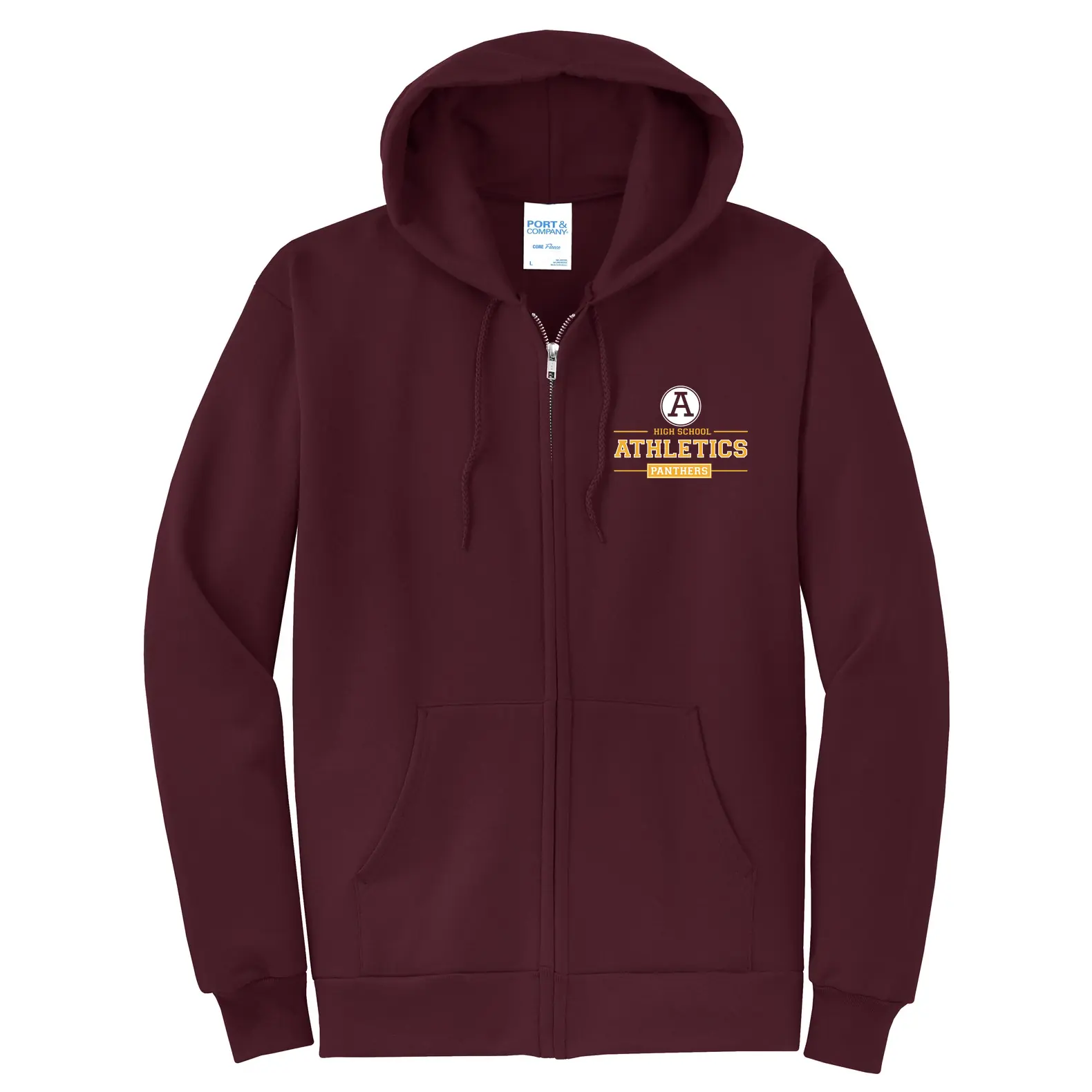 AHS Athletics Adult Full Zip Hoodie - Image 1