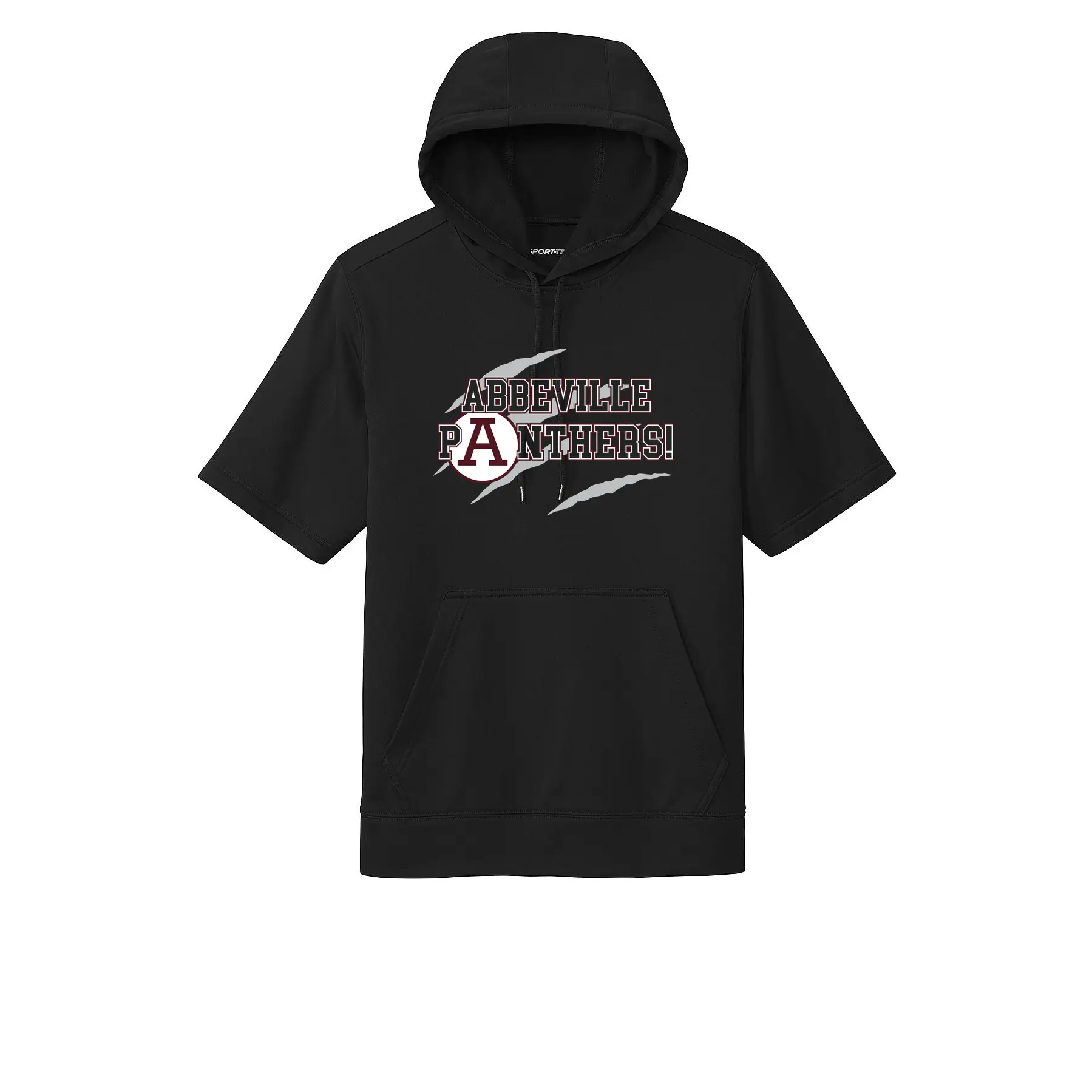 Abbeville Panthers Adult Short Sleeve Hoodie - Image 1