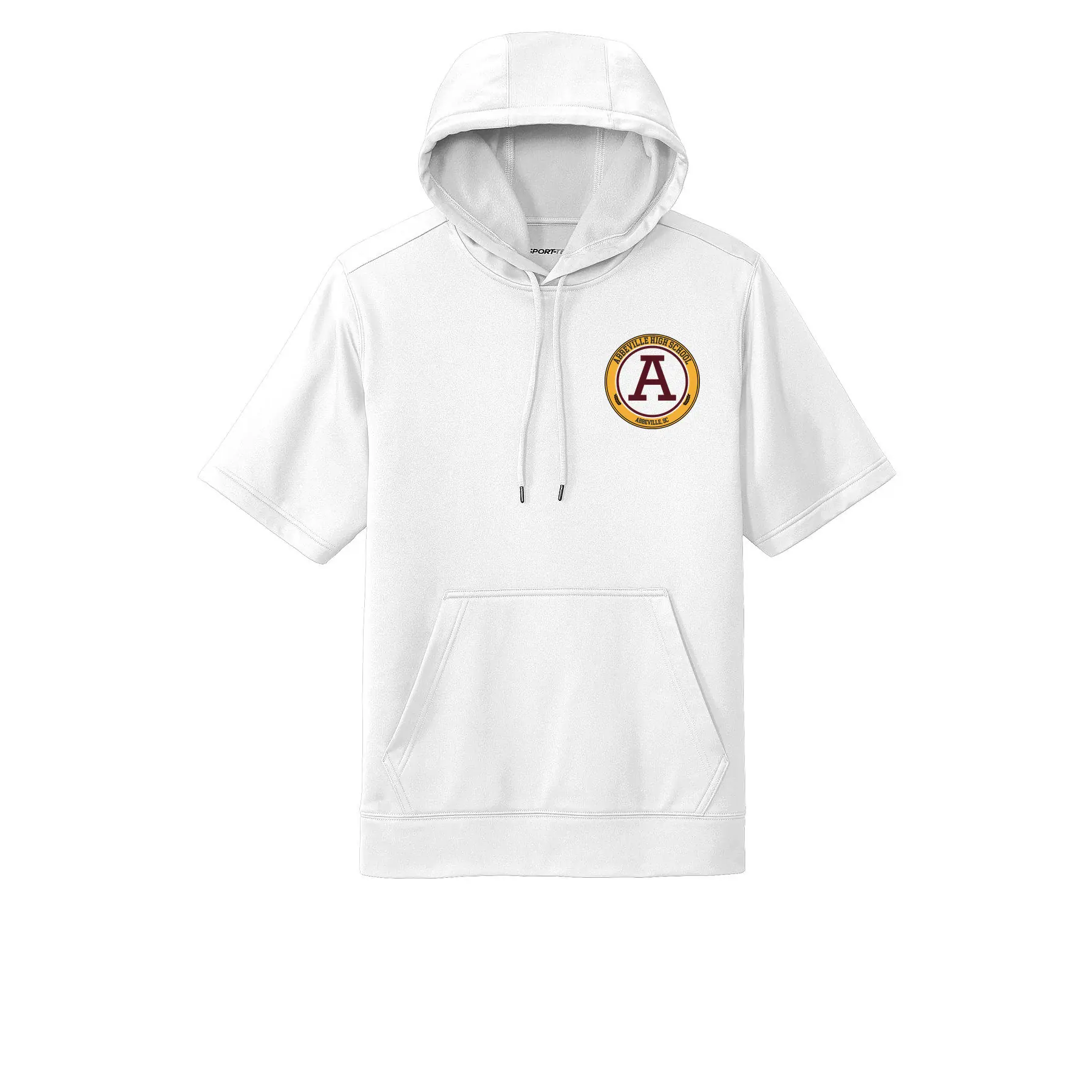 Abbeville High School Adult Short Sleeve Hoodie - Image 1