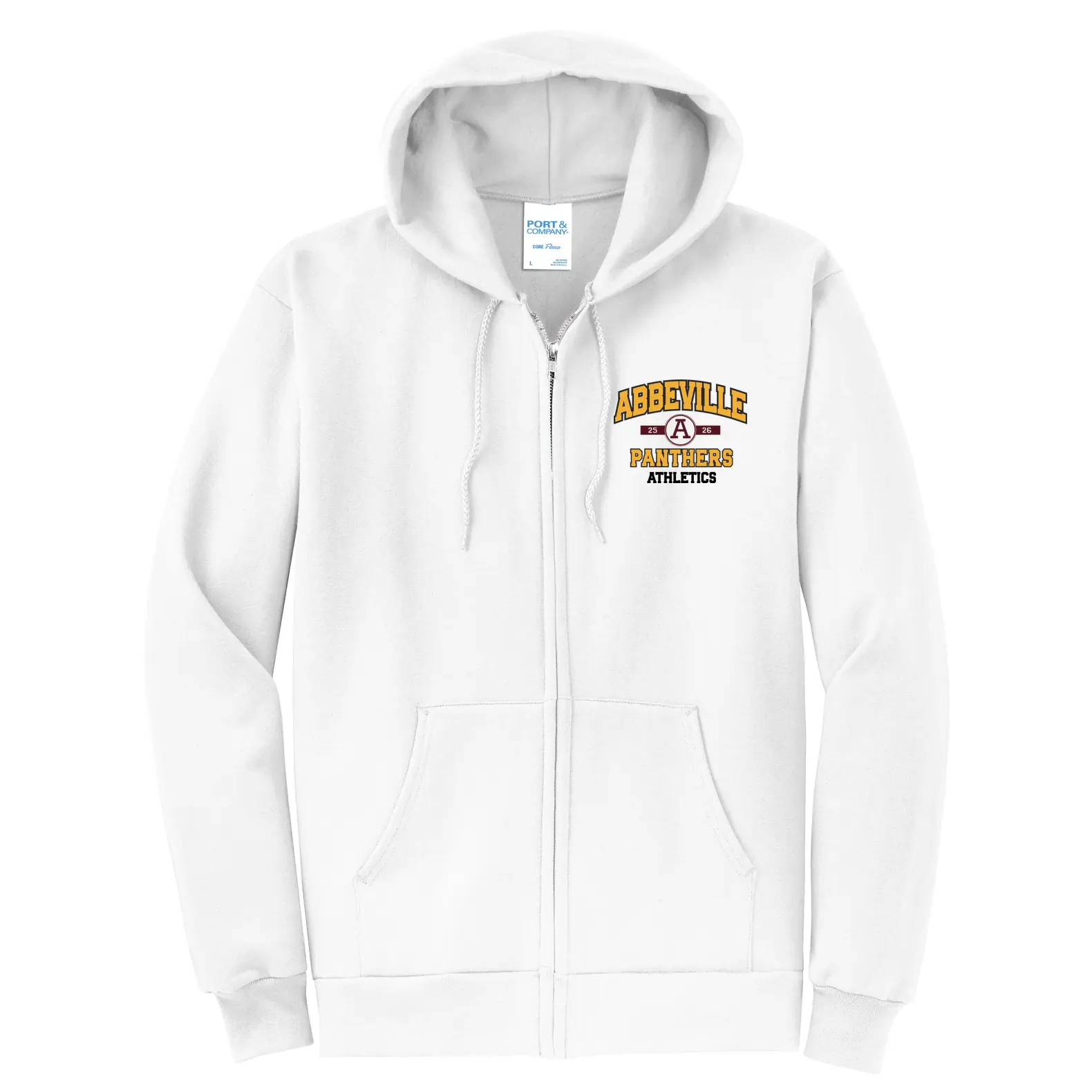 Abbeville Panthers Athletics Adult Full Zip Hoodie - Image 1