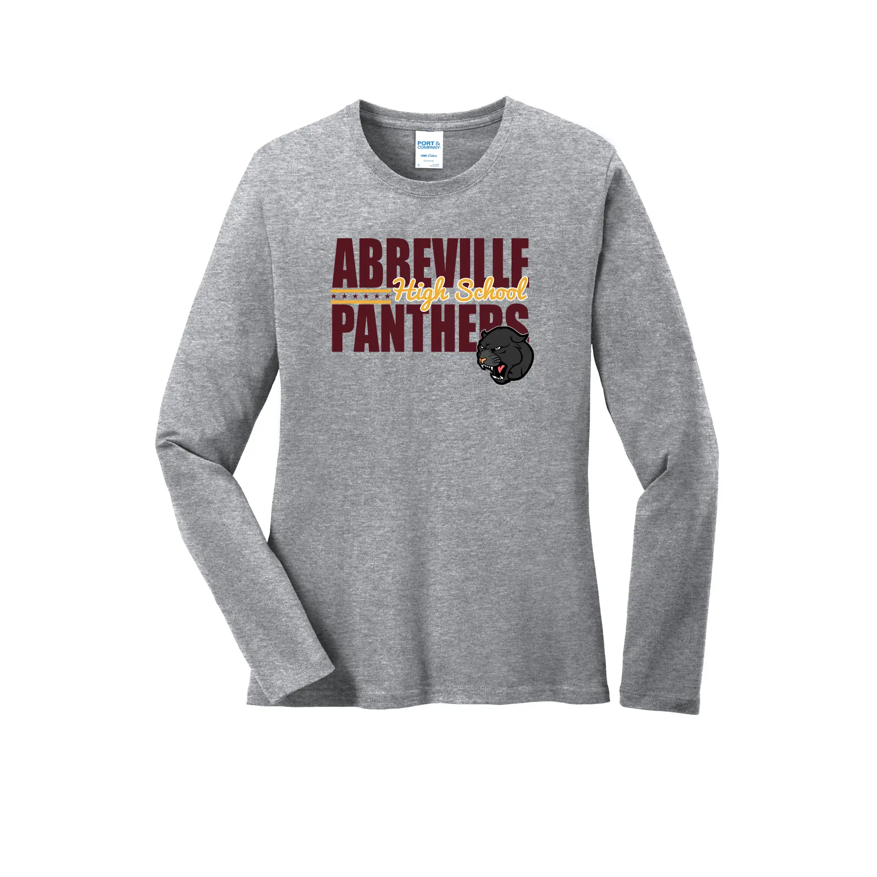 Abbeville High School Panthers Ladies Long Sleeves - Image 1