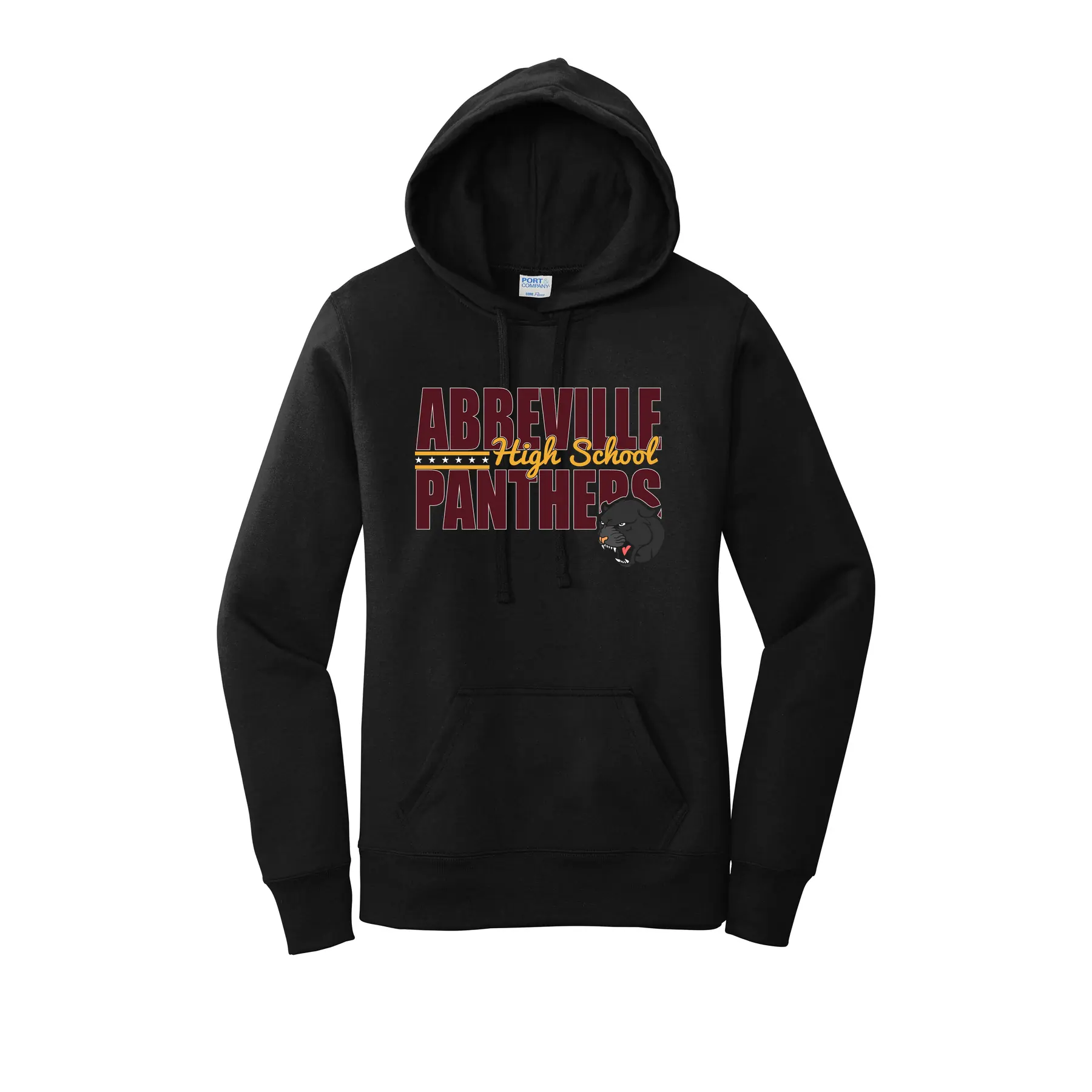 Abbeville High School Panthers Ladies Hoodie - Image 1